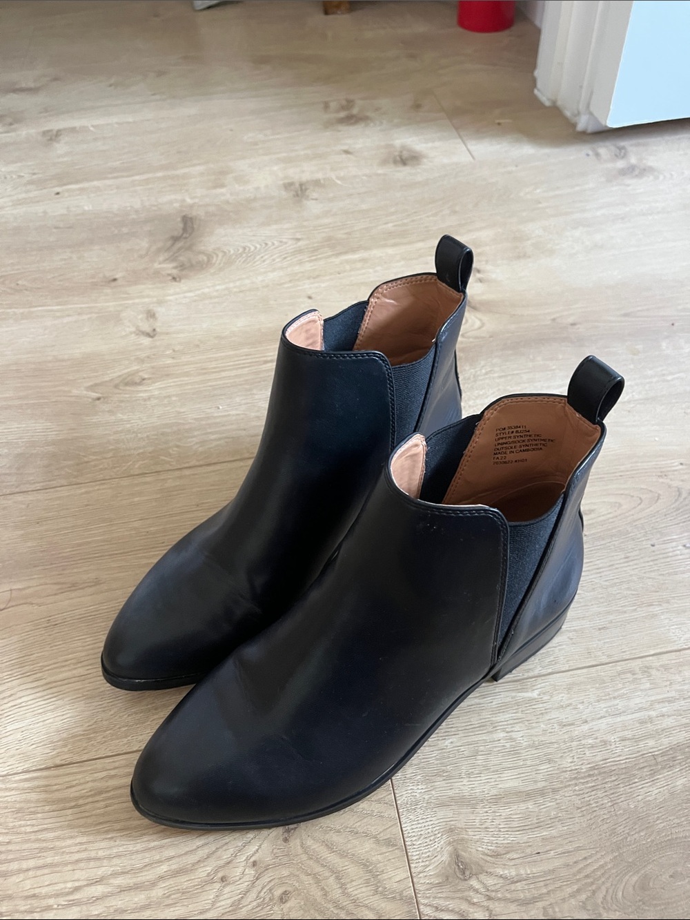 J. Crew Black Leather Chelsea Ankle Boots